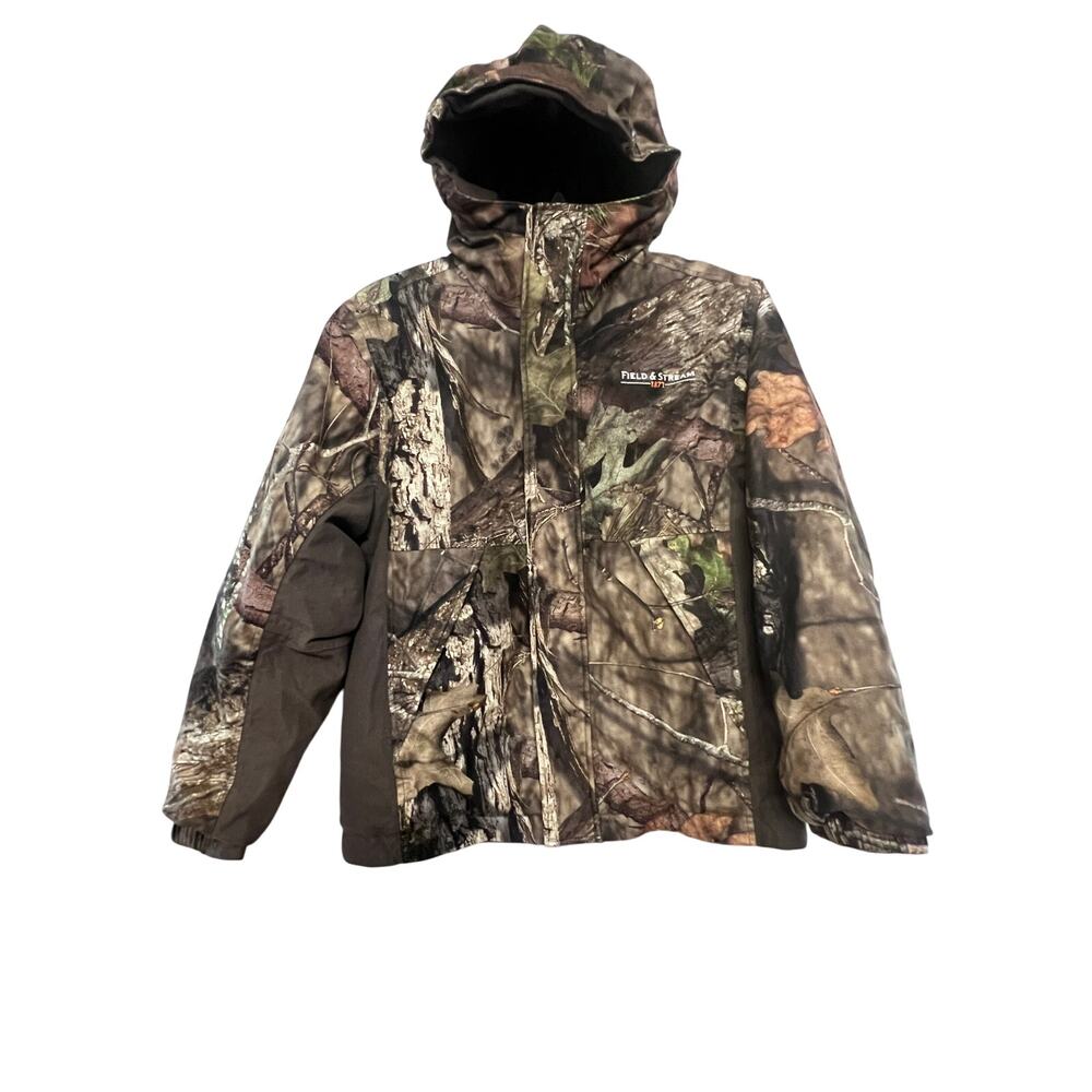 Field & Stream Youth Hunting Jacket‎ Size Medium Camo Insulated Hooded Insulated
